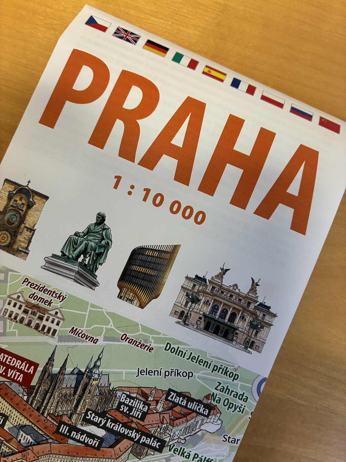 Mapa Prahy 1: 10 000